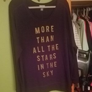 XXL Old Navy 3/4 Black Blouse